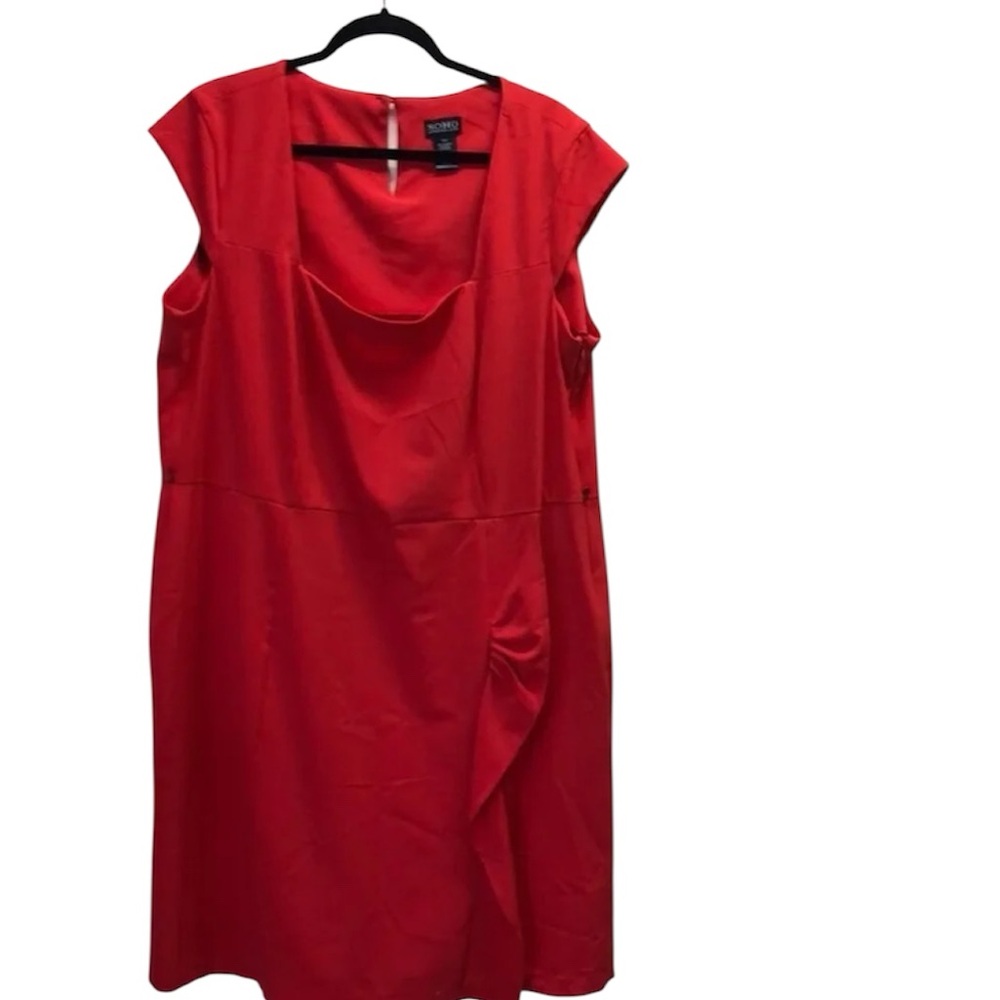 Plus Size Red/Coral Soho Apparel LTD 18W